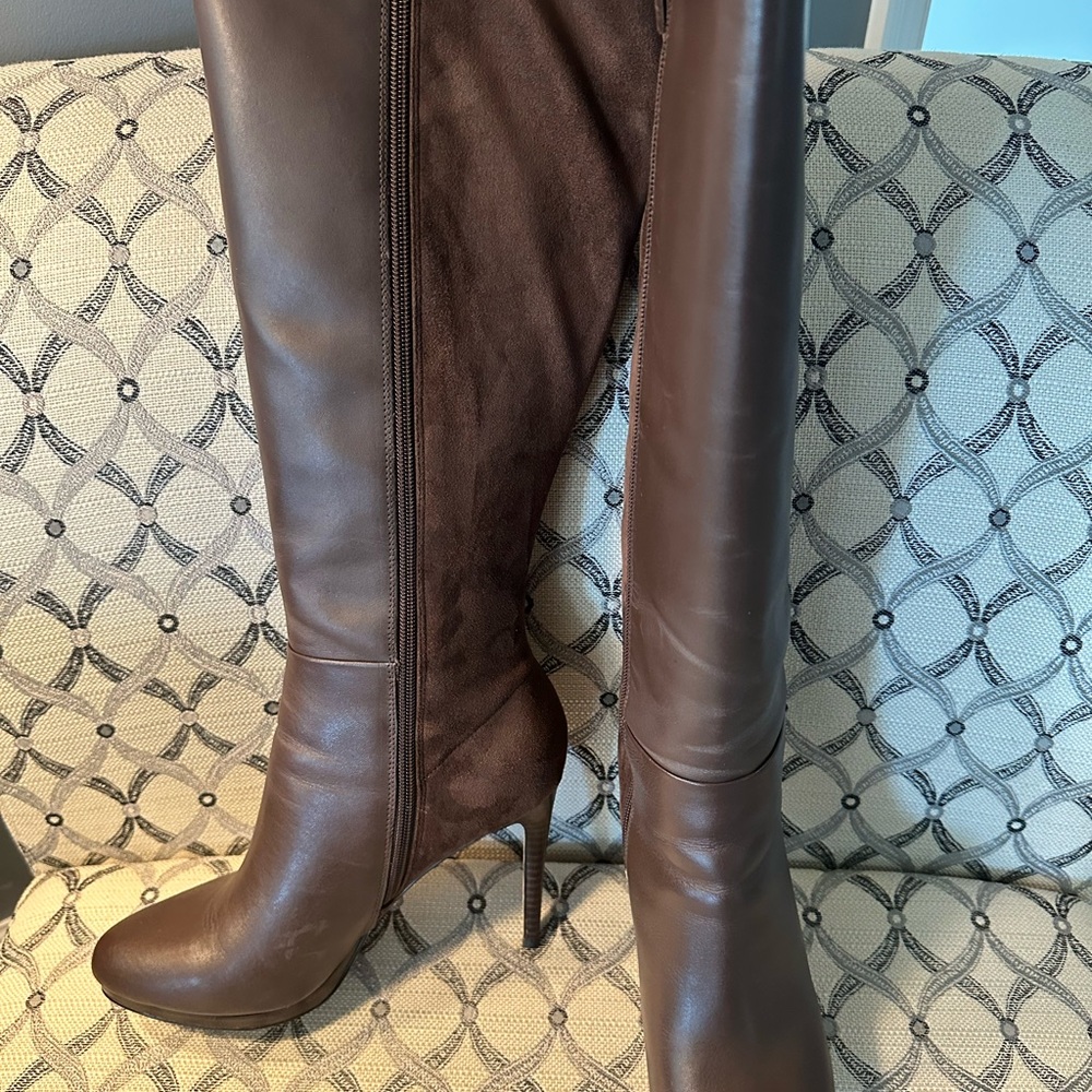 Elegant Brown Knee-High Boots